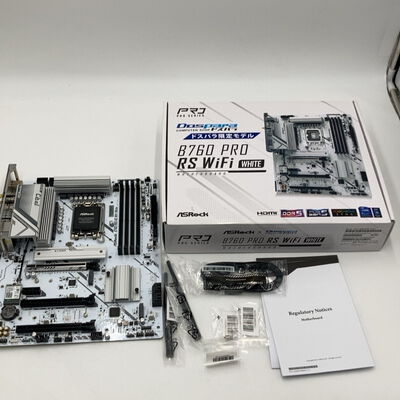 【盛岡都南店】中古  ASRock B760 Pro RS WiFi　WHITE(B760 1700 ATX DDR5) 4580002435 