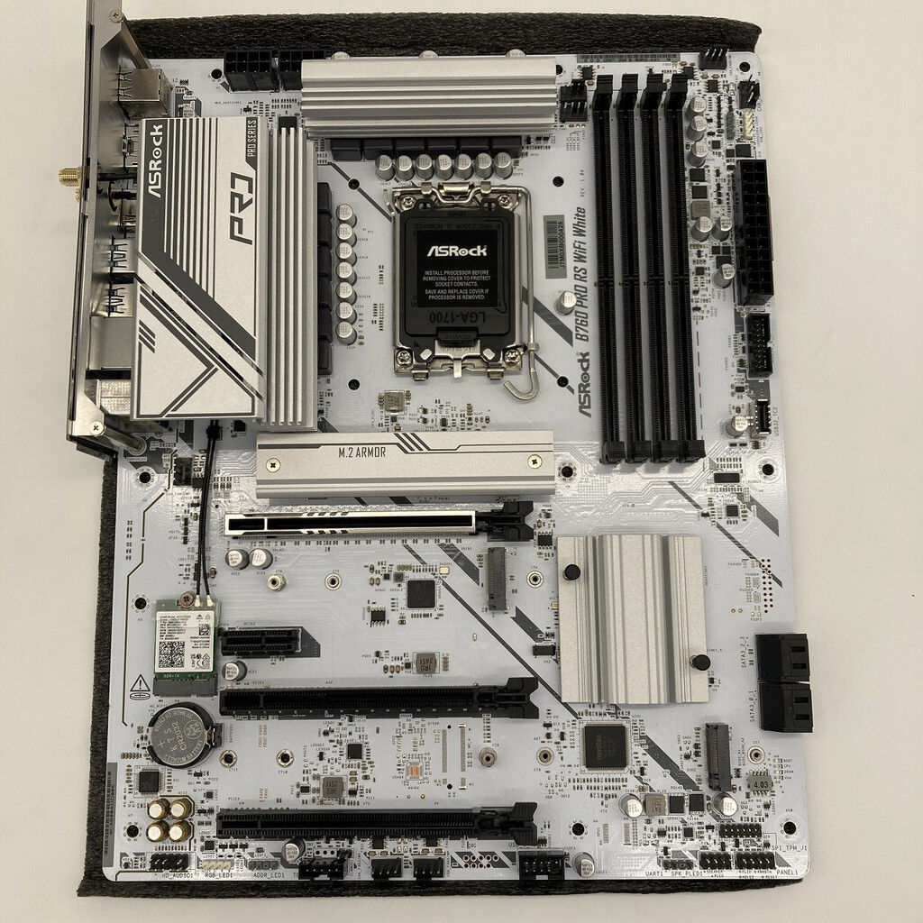 中古 ASRock B760 Pro RS WiFi White (B760 ATX DDR5) 4660001960