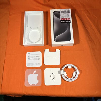 【なんば店】中古  【docomo版SIMフリー】Apple iPhone15 Pro 6.1インチ 128GB ブラックチタニウム MTU73J/A 161184 