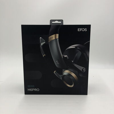 【盛岡都南店】中古  EPOS H6Pro ゲーミングヘッドセット 有線 密閉型 レーシンググリーン マイク付き 4580001260 