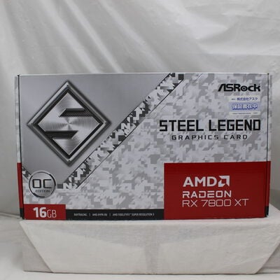【通販センター】中古  ASRock RX7800XT SL 16GO RX7800XT Steel Legend OC (RX7800XT 16GB) 162734 