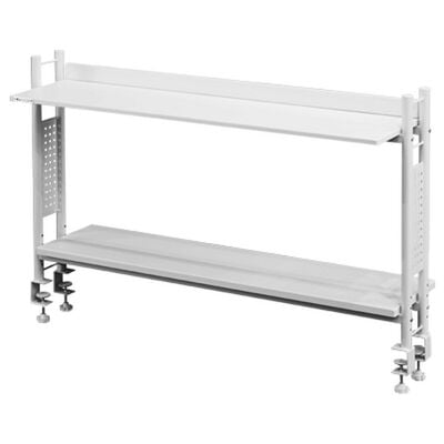 Bauhutte(バウヒュッテ)  BHS-1200HN-WH (クランプ固定式 デスクラック2 ホワイト) 