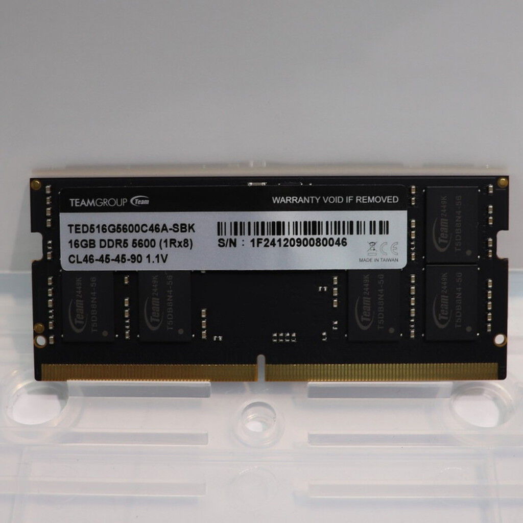 中古 PC5-44800 16GB ノート用(DDR5-5600) 178698 （336438