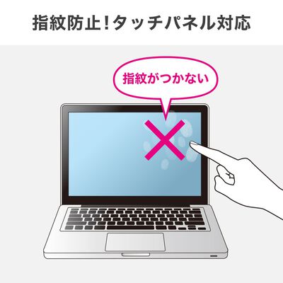 サンワサプライ  LCD-140WBC2 (14.0型ワイド ブルーライトカット液晶保護指紋防止光沢フィルム) 