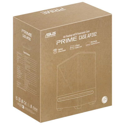 ASUS  PRIME AP202 TG WHITE (MicroATX ガラス ホワイト) 