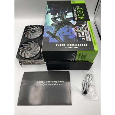 【水戸赤塚店】中古  玄人志向 GG-RTX4060Ti-E8GB/OC/DF2 (RTX4060Ti 8G) 175558 