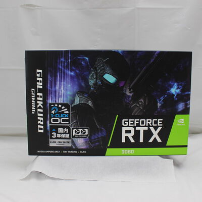 【通販センター】中古  玄人志向 GG-RTX3060-E12GB/OC/DF (RTX3060 12GB) 144779 