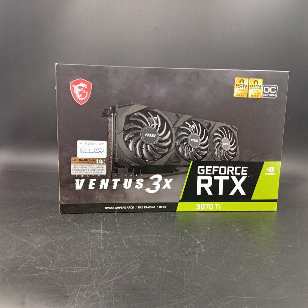 中古 MSI GeForce RTX 3070 Ti VENTUS 3X 8G OC（RTX3070Ti 8GB