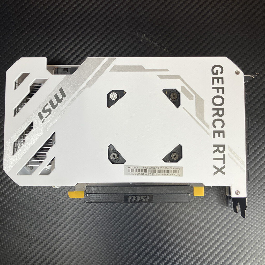 MSI RTX 4060 VENTUS 2X WHITE 8G OC 中古 MSI GeForce RTX™ 4060 VENTUS 2X WHITE 8G GDDR6 Graphics card