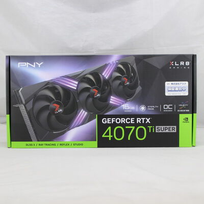 中古  PNY GeForce RTX 4070 Ti SUPER OC 16GB VCG4070TS16TFXXPB1-O（RTX 4070 Ti SUPER 16GB） 3480033040 