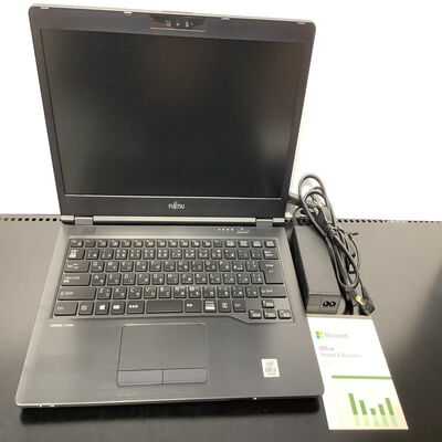 【堺七道店】中古  FUJITSU LIFEBOOK U7410 (INTEL Core i5 10310U 1.7GHz/16GB/SSD256GB/-/オンボード/14/1366x768/Wi-Fi/WEBCAM/W11H64/Microsoft Office Home and Business 2024付) 180536 