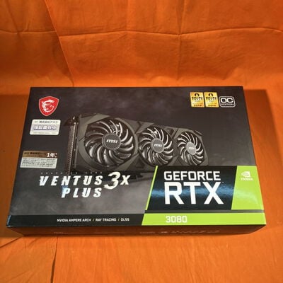 【なんば店】中古  MSI GeForce RTX 3080 VENTUS 3X PLUS 10G OC LHR（RTX3080 10GB） 3480036393 