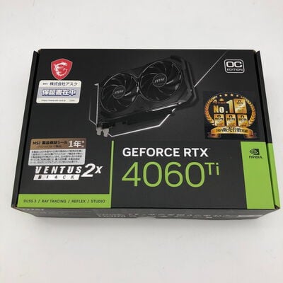【大分店】中古  MSI GeForce RTX 4060 Ti VENTUS 2X BLACK 8G OC?(RTX4060Ti 8GB) 158559 
