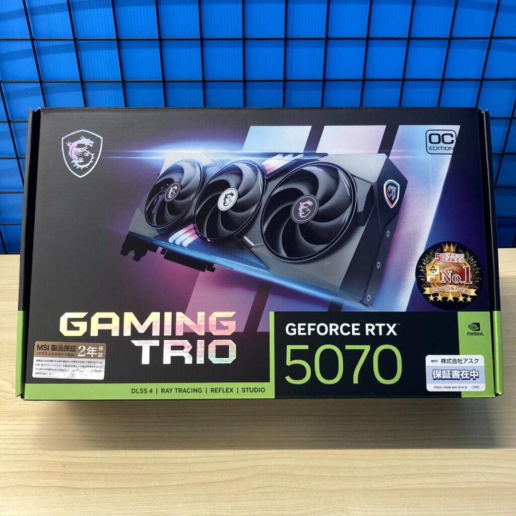 中古 MSI GeForce RTX 5070 12G GAMING TRIO OC (RTX5070 12G) 176908