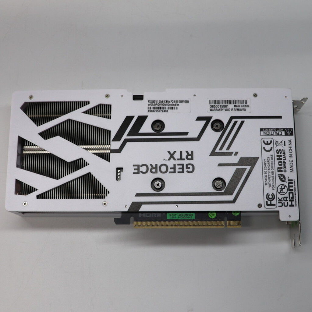 中古 玄人志向 GK-RTX5060Ti-E8GB/WHITE/DF (RTX5060Ti 8G) 178254