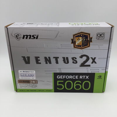 【神戸・三宮店】中古  MSI GeForce RTX 5060 8G VENTUS 2X OC WHITE 188977 