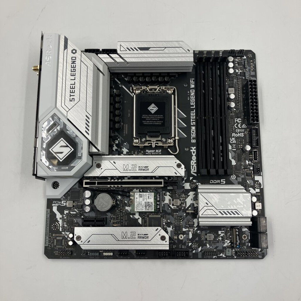 中古 ASRock B760M Steel Legend WiFi (B760 mATX DDR5) 167293