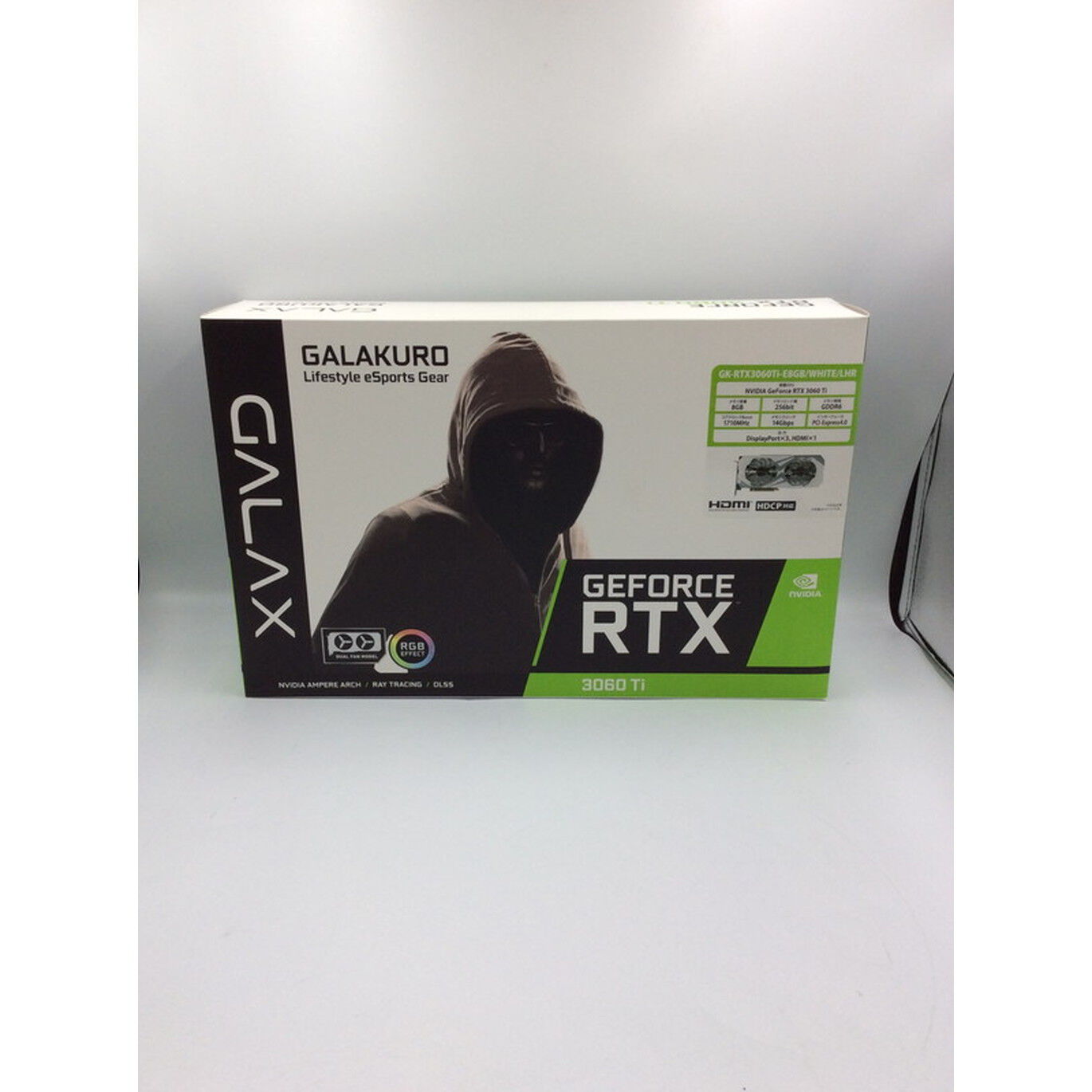 中古 玄人志向 GK-RTX3060Ti-E8GB/WHITE (RTX3060Ti 8GB) 144195