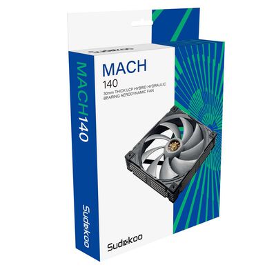 Sudokoo  MACH 140 BLACK MACH140-BK (140mm ブラック) 