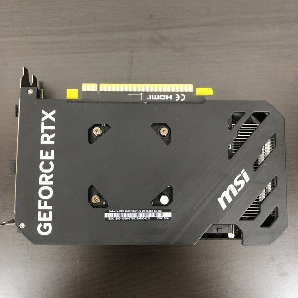 中古 MSI GeForce RTX 4060 VENTUS 2X BLACK 8G OC (RTX4060 8GB