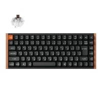 Keychron  K2 Max QMK ワイヤレスメカニカルキーボード K2M-G8W-JIS (ワイヤレス 静音茶軸 ウッドデザイン) 