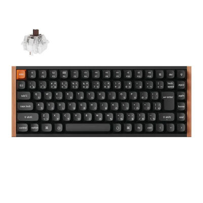 Keychron  K2 Max QMK ワイヤレスメカニカルキーボード K2M-G8W-JIS (ワイヤレス 静音茶軸 ウッドデザイン) 