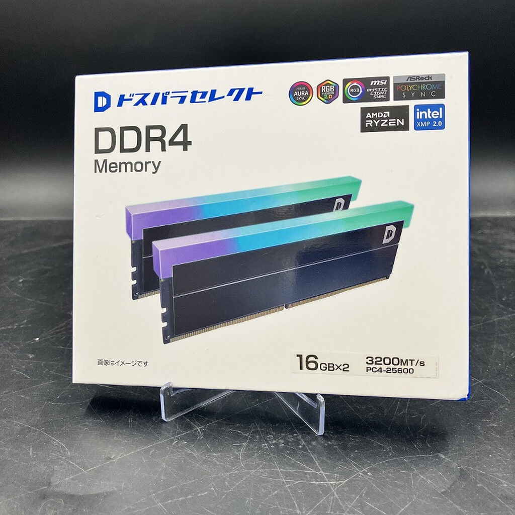 中古 ﾄﾞｽﾊﾟﾗｾﾚｸﾄ D4D3200-16G2A1-RGB-BK(DDR4-3200 16GBx2 3120024455