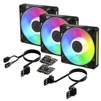 ARCTIC  BioniX P14 A-RGB - 3 Pack ACFAN00341A (140mm ARGB ブラック 3個パック) 