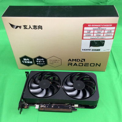 【川崎店】中古  玄人志向 RD-RX9060XT-E16GB/DF (RX9060XT 16G) 179907 