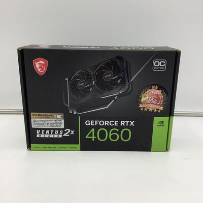 【白山FM松任店】中古  MSI GeForce RTX 4060 VENTUS 2X BLACK 8G OC (RTX4060 8GB) 158792 