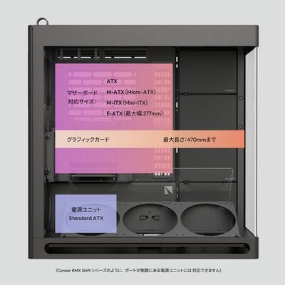 HAVN  HS 420 VGPU Edition Black HVN-CA-HS420-08 (E-ATX ガラス ブラック) 
