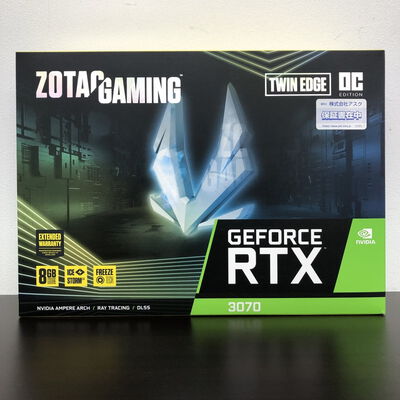 【長野稲里店】中古  ZOTAC GAMING GeForce RTX 3070 Twin Edge OC ZT-A30700H-10P (RTX3070 8G) 143904 