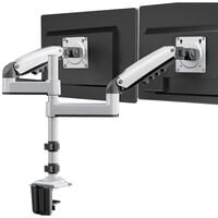 HUANUO  HNDS32W (ガススプリング式 デュアルモニターアーム ホワイト) 
