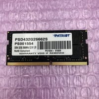中古  PC4-21300 32GB ノート用(DDR4-2666) 177982 