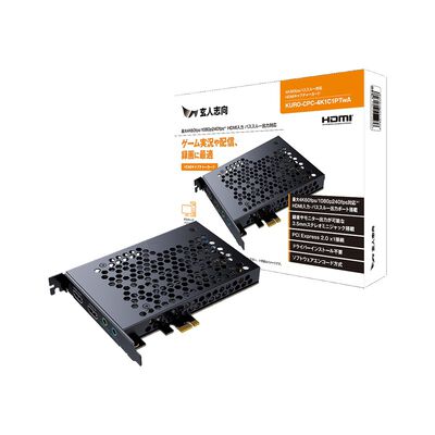 玄人志向  KURO-CPC-4K1C1PTwA (パススルー対応 HDMIキャプチャーボード) 
