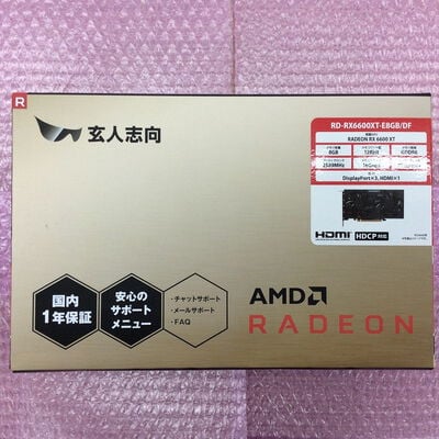 【なんば店】中古  玄人志向 RD-RX6600XT-E8GB/DF (RX 6600 XT 8GB) 3280020974 