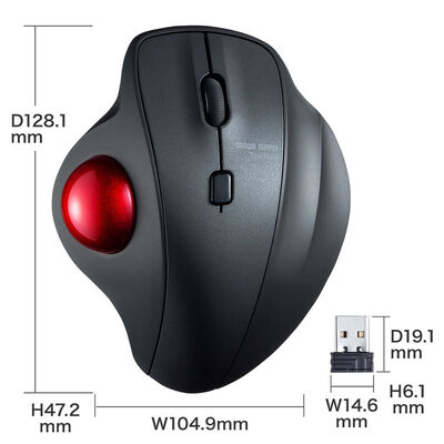 サンワサプライ  MA-WTB129BK (ワイヤレストラックボール) 