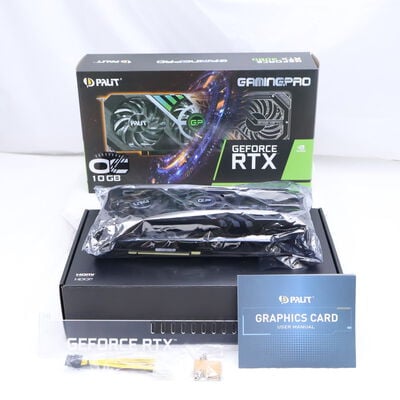 【通販センター】中古  Palit GeForce RTX 3080 GamingPro OC NED3080S19IA-132AA (RTX3080 10G) 143516 
