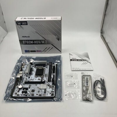 【なんば店】中古  ASRock B760M-HDV/M.2 (B760 1700 mATX DDR5 White) 3280022896 