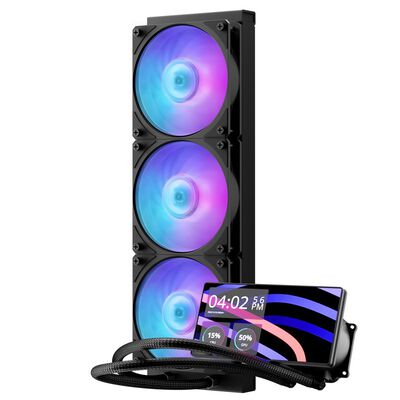 CoolerMaster  MasterLiquid Core LCD 6" 360 Black ARGB MLW-D36M-A24PA-L1 (360mm ARGB ブラック) 