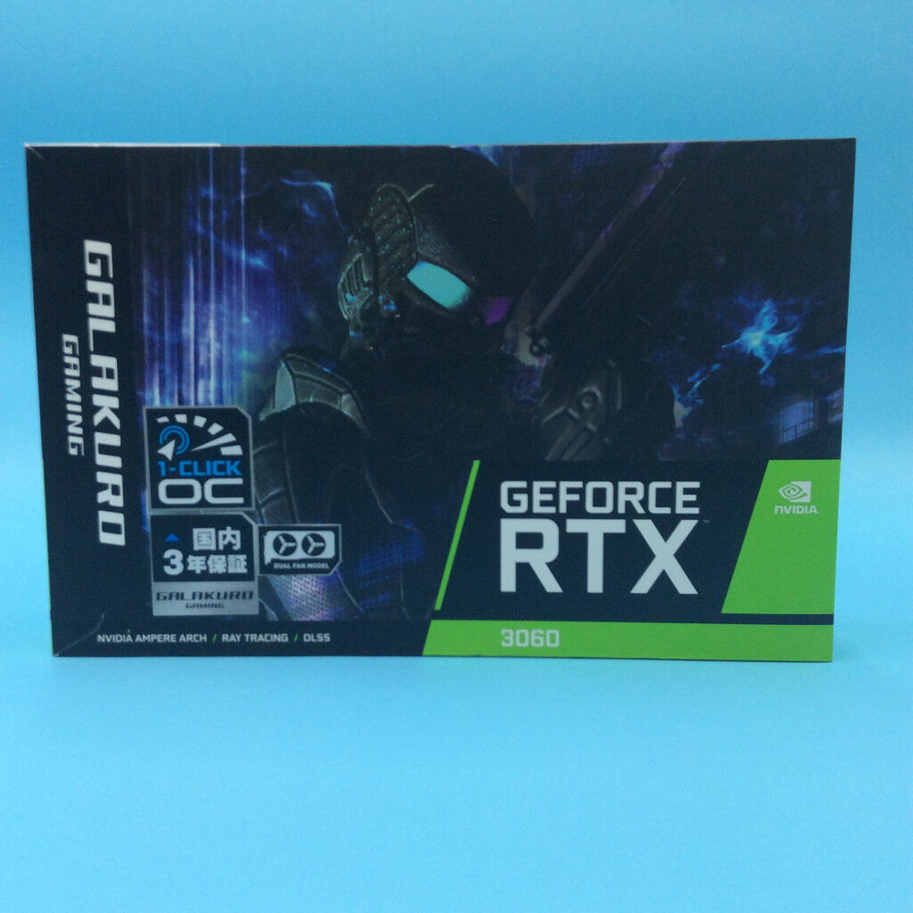 中古 玄人志向 GG-RTX3060-E12GB/OC/DF (RTX3060 12GB) 144779