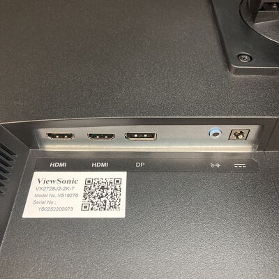 【広島店】中古  Viewsonic VX2728J2-2K-7 (27"W 2H1DP 240Hz WQHD) 3320004936