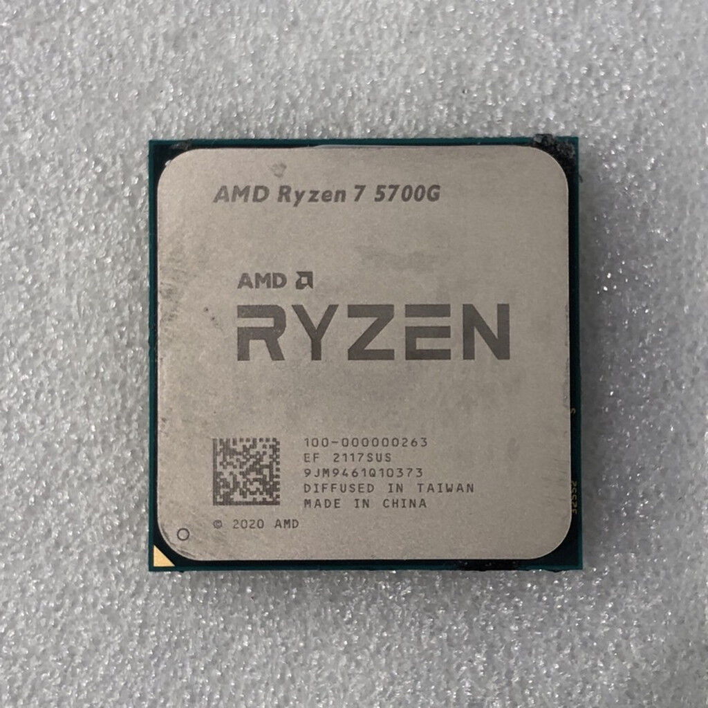 中古 AMD Ryzen 7 5700G CPU AM4 中古】AMD Ryzen 7 5700G (3.8GHz/TC:4.6GHz) bulk AM4/8C/16T/L3 16MB