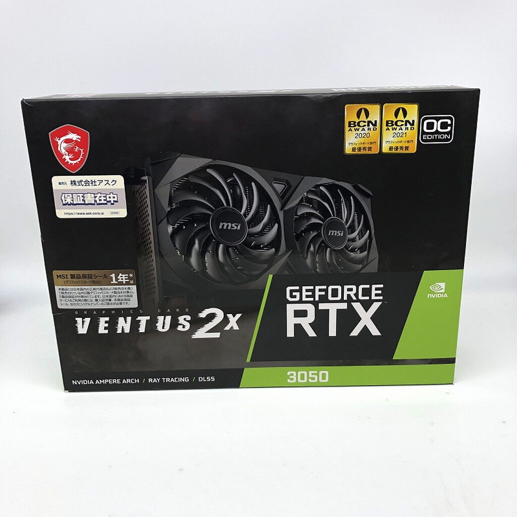 中古 GeForce RTX 3050 VENTUS 2X 8G OC 5370000404 （303865