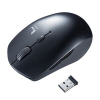 サンワサプライ  MA-WBTBL193BK 静音ワイヤレスブルーLEDコンボマウス（ブラック） 