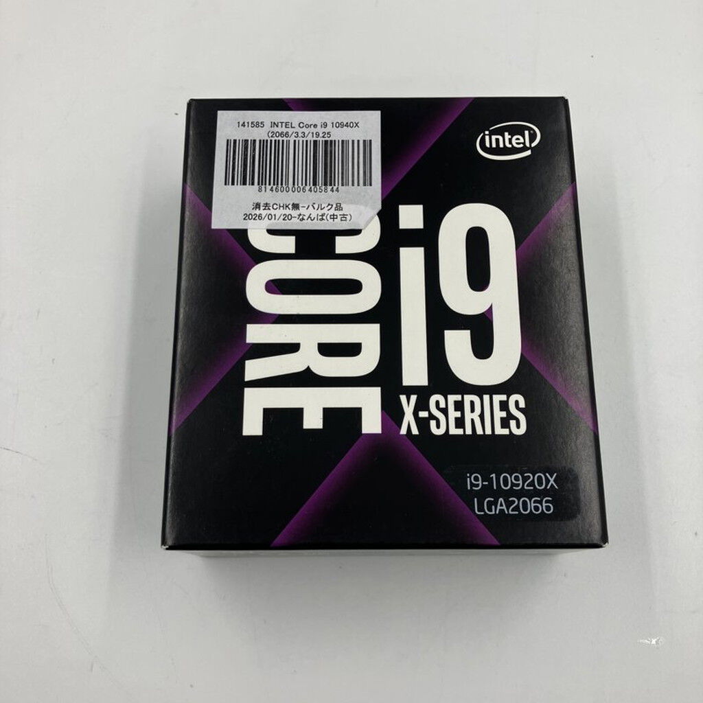 中古 INTEL Core i9 10940X (2066/3.3/19.25M/C14/T28) 141585 中古 INTEL Core i9 10940X (2066/3.3/19.25M/C14/T28) 141585
