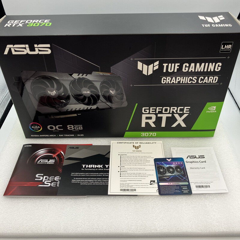 中古 ASUS TUF-RTX3070-O8G-V2-GAMING (RTX3070 8GB) 3400008455