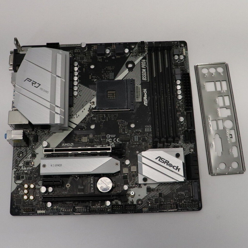 中古 【付属品欠品】 ASRock B550M Pro4 (B550 AM4 mATX DDR4