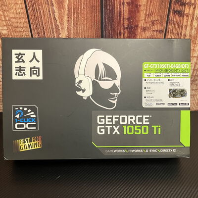 【富士青葉店】中古  玄人志向 GF-GTX1050Ti-E4GB/DF3 (4GB PCI-E) 5070001263 