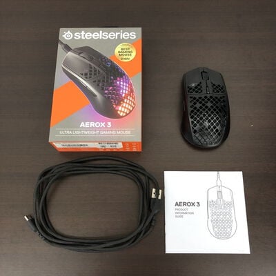 【長野稲里店】中古  steelseries AEROX 3 BLACK 5110000926 
